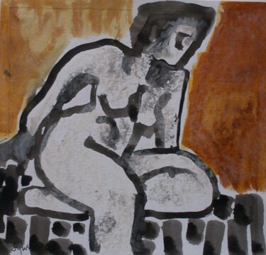 Картина под названием "Nana 3" - Sylvie Serre, Подлинное произведение искусства, Чернила