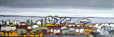 Malerei mit dem Titel "orage gris" von Sylvie Serre, Original-Kunstwerk, Acryl