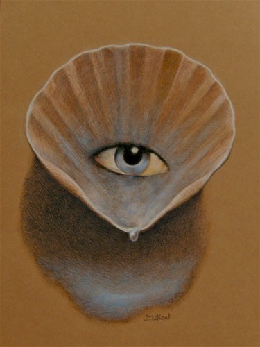 Drawing titled "Perl" by Sylvie Talon, Original Artwork, Pencil