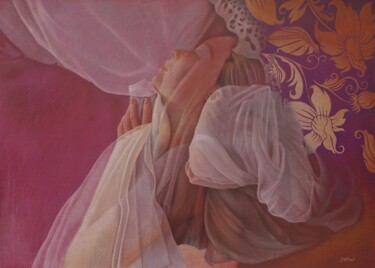 Рисунок под названием "Volatile" - Sylvie Talon, Подлинное произведение искусства, Карандаш