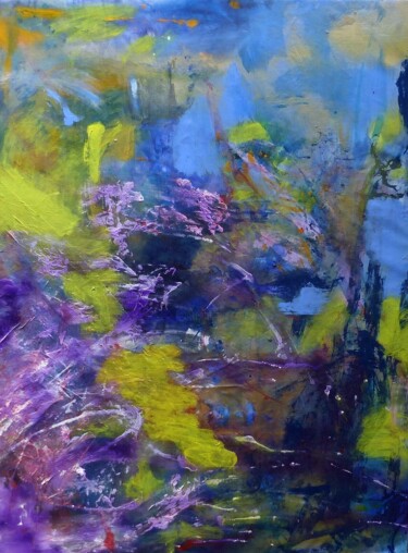 Painting titled ""Movere, turbulence…" by Sylvie Touzery, Original Artwork, Acrylic