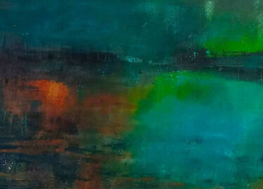 Pintura intitulada "Crépuscule" por Sylvie Vandensteendam, Obras de arte originais, Acrílico
