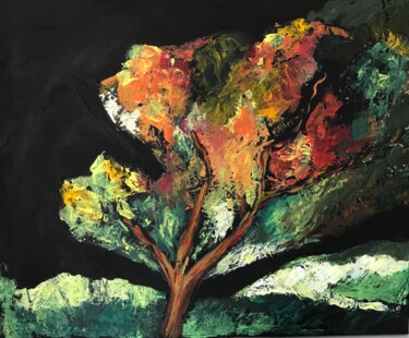 Peinture intitulée "Couleur Automne 3" par Sylvie Vedel, Œuvre d'art originale, Acrylique