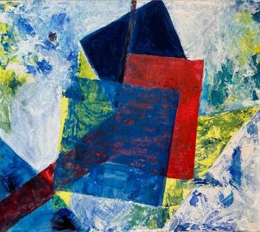 Pintura intitulada "Abstraction" por Sylvie Vedel, Obras de arte originais, Acrílico