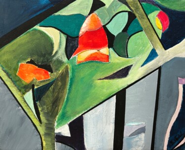 Pittura intitolato "Nature Morte Abstra…" da Sylvie Vedel, Opera d'arte originale, Acrilico Montato su Telaio per barella in…
