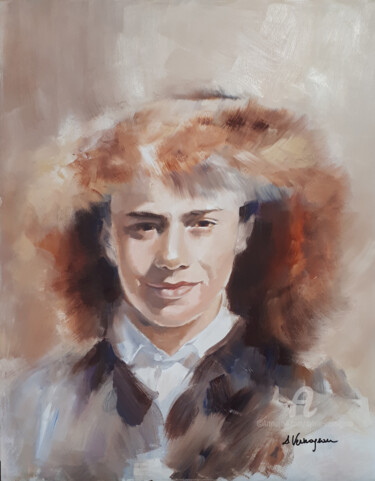 Painting titled "Victor" by Sylvie Vernageau, Original Artwork, Oil