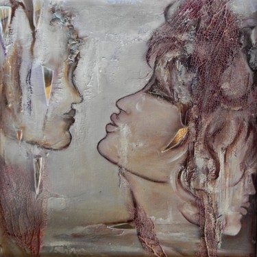Peinture intitulée "lacrima-de-cristal" par Sylvie Bauzétie-Lagière, Œuvre d'art originale, Huile