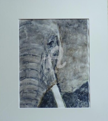 Peinture intitulée "éléphant" par Sbx, Œuvre d'art originale