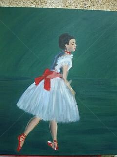 Peinture intitulée "danseuse, inspirée…" par Sbx, Œuvre d'art originale