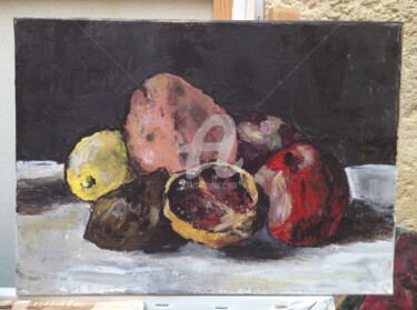 Peinture intitulée "fruits" par Sbx, Œuvre d'art originale