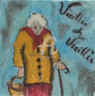 Painting titled "Vieillir, oh vieill…" by Sbx, Original Artwork