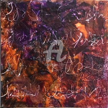 Painting titled "Fard violet" by Sbx, Original Artwork