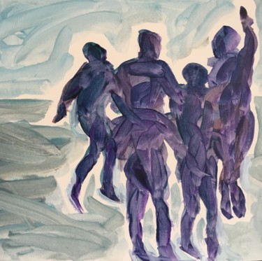Pintura intitulada "SEA SIDE" por Sylvie Galard, Obras de arte originais, Acrílico
