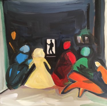 Pittura intitolato "MARGUERITE" da Sylvie Galard, Opera d'arte originale, Acrilico