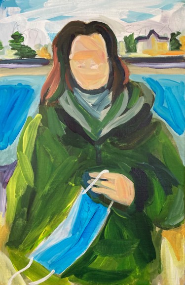 Malarstwo zatytułowany „BELLE ANNÉE” autorstwa Sylvie Galard, Oryginalna praca, Akryl
