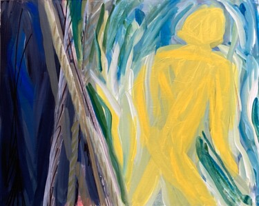 Pintura intitulada "FLAMMES" por Sylvie Galard, Obras de arte originais, Acrílico