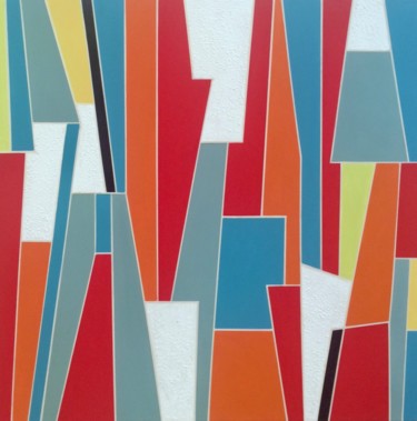 Malarstwo zatytułowany „Colour fragments” autorstwa Sylvie Hamou, Oryginalna praca, Akryl