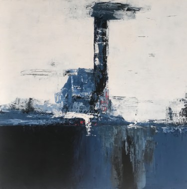 Malerei mit dem Titel "Out of the blue I" von Sylvie Hamou, Original-Kunstwerk, Acryl