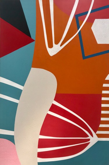 Картина под названием "Colour cocktail" - Sylvie Hamou, Подлинное произведение искусства, Акрил