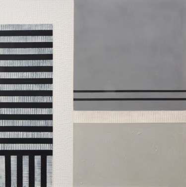 Peinture intitulée "Construction lineai…" par Sylvie Hamou, Œuvre d'art originale