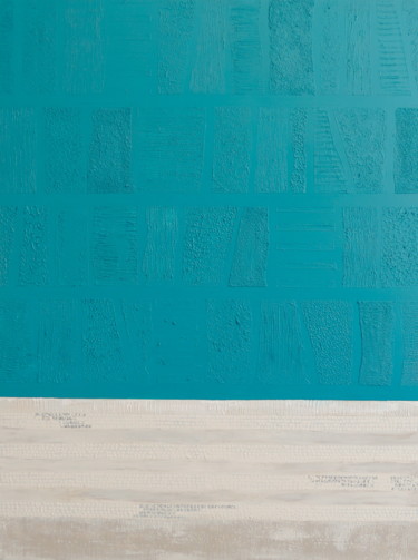 Painting titled "Blue skies ahead" by Sylvie Hamou, Original Artwork, Acrylic