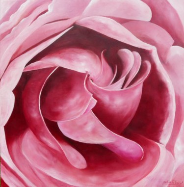 "Rose" başlıklı Tablo Sylviehebrard tarafından, Orijinal sanat, Petrol