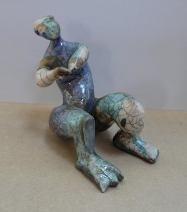Sculpture titled "Végétal" by Sylviehebrard, Original Artwork, Ceramics