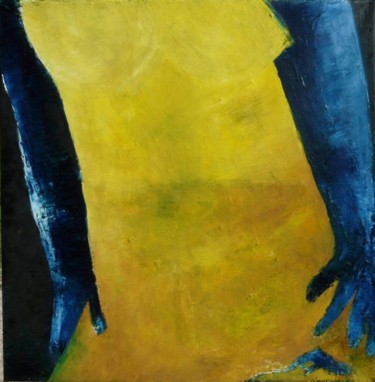 Картина под названием "Traverssée" - Sylviehebrard, Подлинное произведение искусства, Масло