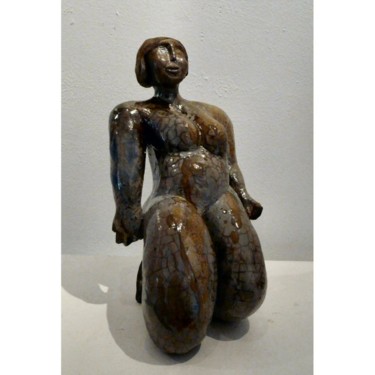 Sculpture titled "Océane" by Sylviehebrard, Original Artwork, Ceramics