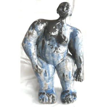 Sculpture titled "Sur le coté - sculp…" by Sylviehebrard, Original Artwork, Ceramics