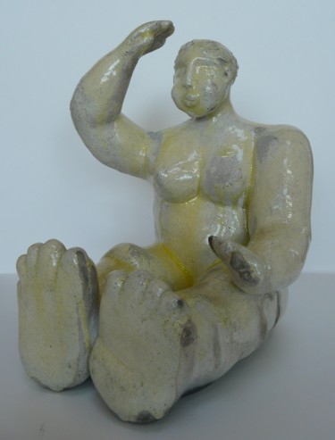 Sculpture intitulée "Au soleil" par Sylviehebrard, Œuvre d'art originale, Céramique