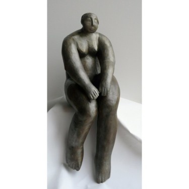 Sculptuur getiteld "Femme assise" door Sylviehebrard, Origineel Kunstwerk, Keramiek