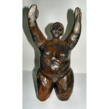 Скульптура под названием "EMERGENCE" - Sylviehebrard, Подлинное произведение искусства, Керамика