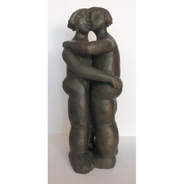 Скульптура под названием "UNION" - Sylviehebrard, Подлинное произведение искусства, Терракота