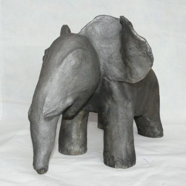 Sculpture intitulée "ELEPHANT" par Sylviehebrard, Œuvre d'art originale, Céramique