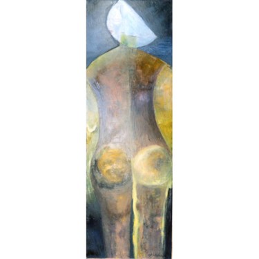 Pittura intitolato "LUNAIRE" da Sylviehebrard, Opera d'arte originale, Olio