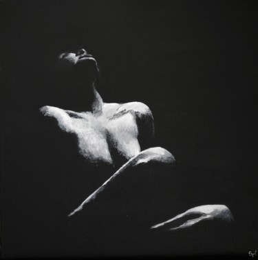 Peinture intitulée "Rêverie d'une nuit" par Sylvie Lescan, Œuvre d'art originale, Acrylique Monté sur Châssis en bois