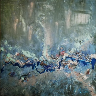 Peinture intitulée "Sous la tempête" par Sylvie Metayer, Œuvre d'art originale, Acrylique