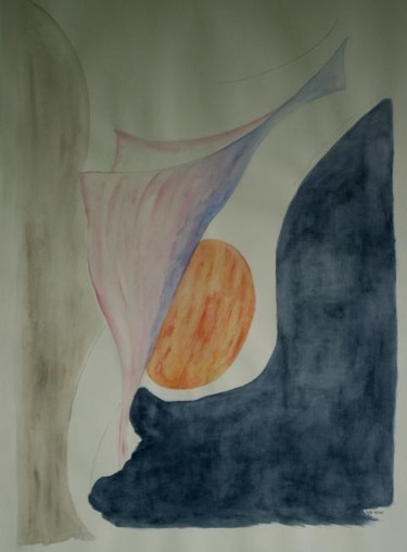 Pintura intitulada "Envol" por Sylvie Prette, Obras de arte originais, Aquarela