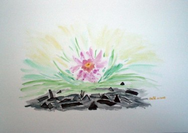 Peinture intitulée "Espoir" par Sylvie Prette, Œuvre d'art originale, Aquarelle