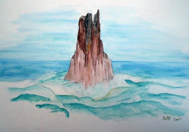 Painting titled "Emergence" by Sylvie Prette, Original Artwork, Watercolor