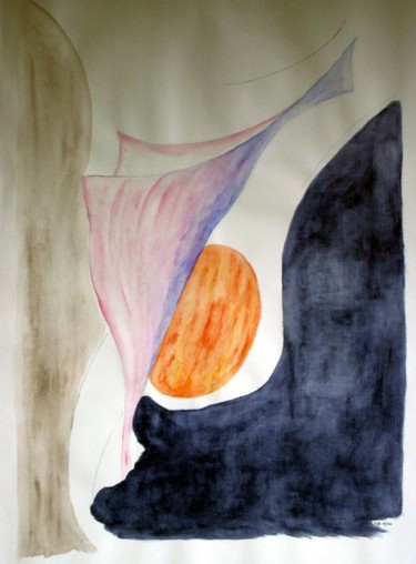 Peinture intitulée "Envol" par Sylvie Prette, Œuvre d'art originale, Aquarelle