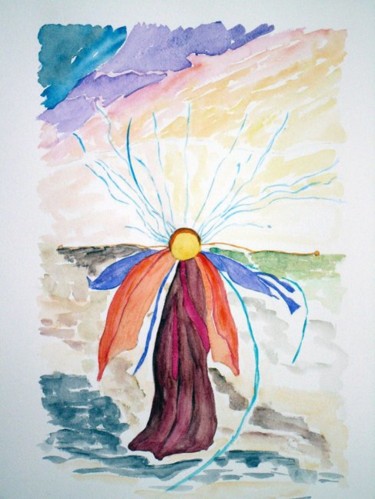 Painting titled "2012-09-1" by Sylvie Prette, Original Artwork, Watercolor