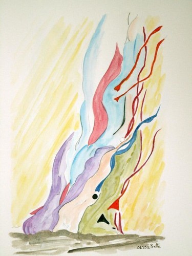 Painting titled "2012-09-4-w.jpg" by Sylvie Prette, Original Artwork, Watercolor