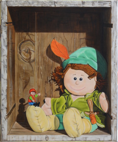 Peinture intitulée "CÔME" par Sylvie Robert, Œuvre d'art originale, Acrylique Monté sur Châssis en bois