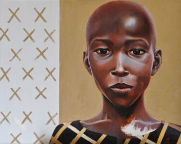 Peinture intitulée "Le grand frère" par Sylvie Roussel Méric, Œuvre d'art originale, Huile