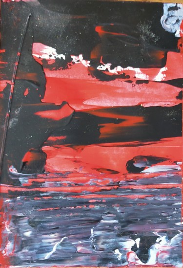 Картина под названием "Garance 4" - Sylvine Menonville, Подлинное произведение искусства, Акрил Установлен на Деревянная пан…