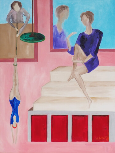 Картина под названием "Wybór?" - Sylwia Giza, Подлинное произведение искусства, Масло