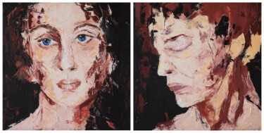 Malarstwo zatytułowany „Małżeństwo Państwa…” autorstwa Sylwia Giza, Oryginalna praca, Olej