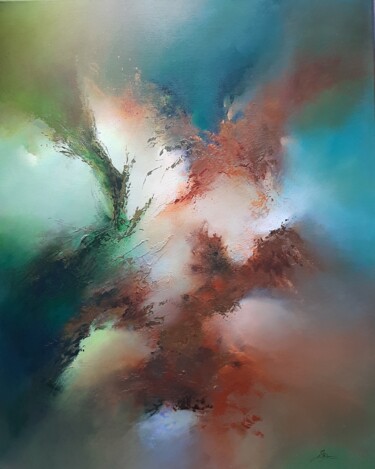 Картина под названием "In the rain forest…" - Sylwia Jastrzębska (Sillenn), Подлинное произведение искусства, Акрил